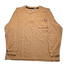 Work shirt- Wrangler Men s 2XL Waffle Knit Henley Long Sleeve Pocket Workwear