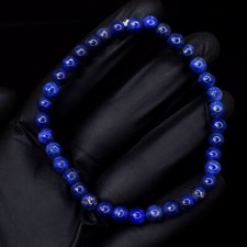 Wonderful lapis Lazuli 61 Cts Stretchable Bracelet Exclusive Beaded VK 39 E650