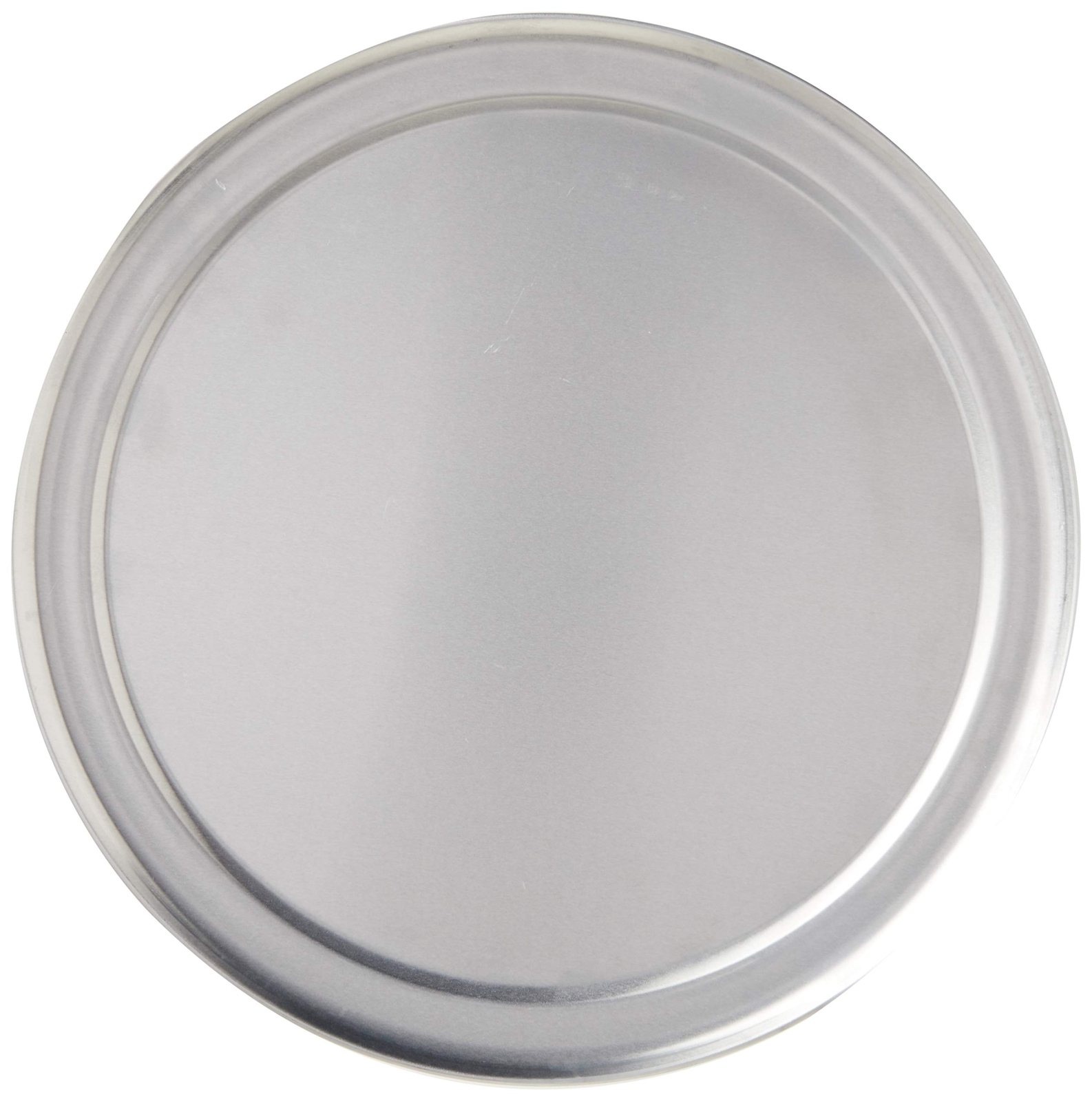 TP12 TP Series 18-Gauge Aluminum Standard Weight Wide Rim Pizza Pan, 12-Inch