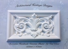 Decorative Victorian Handmade Plaster Air Vent Cover-325mm X 187mm -Aus