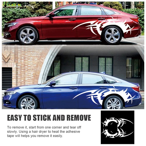 2 Piezas Pegatinas Coche Decoración Hágalo Usted Mismo Auto Calcomanías Impermeables PVC Gráficos Estilo Coche - Imagen 5 de 22