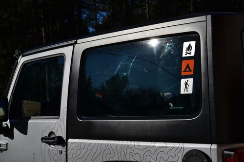 Recreation and Trail Symbol or Sign Decal 3x3in - Picture 5 of 47