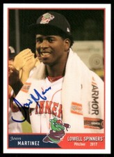 2017 Lowell Spinners JOAN MARTINEZ Signed Card autograph RED SOX