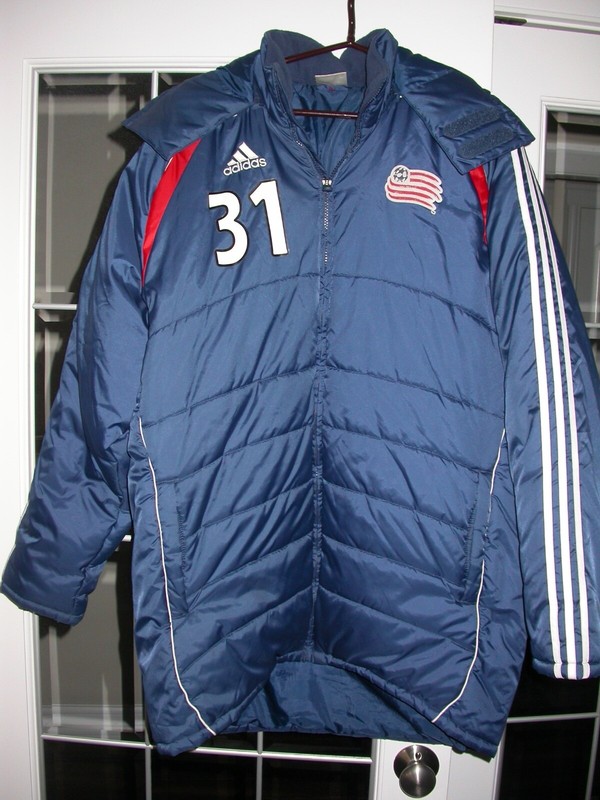 New England Revolution '06 Game/Match Used/Worn MLS Sideline Parka - Larentowicz