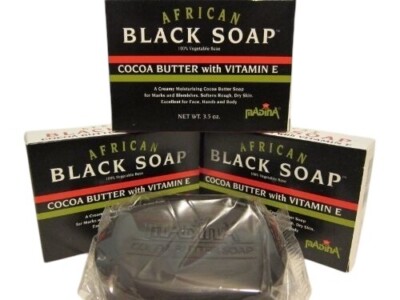 MADINA -Blk Soap (3 Pk- 3. 5 oz Bars