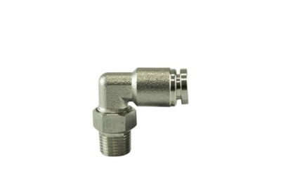 Turbosmart 1/8'' NPT 90 degree Pushlock Fitting - SS - 1/4''