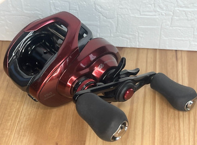 Moulinet Casting Shimano Scorpion MGL 150 - Droitier - Poignée Custom Rouge - Occasion