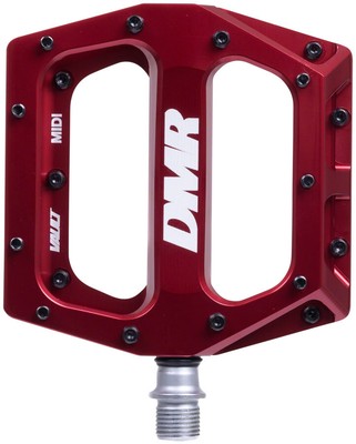 DMR Vault MIDI Platform Pedals 9/16'' Concave Alloy Body Removable Pins Deep Red