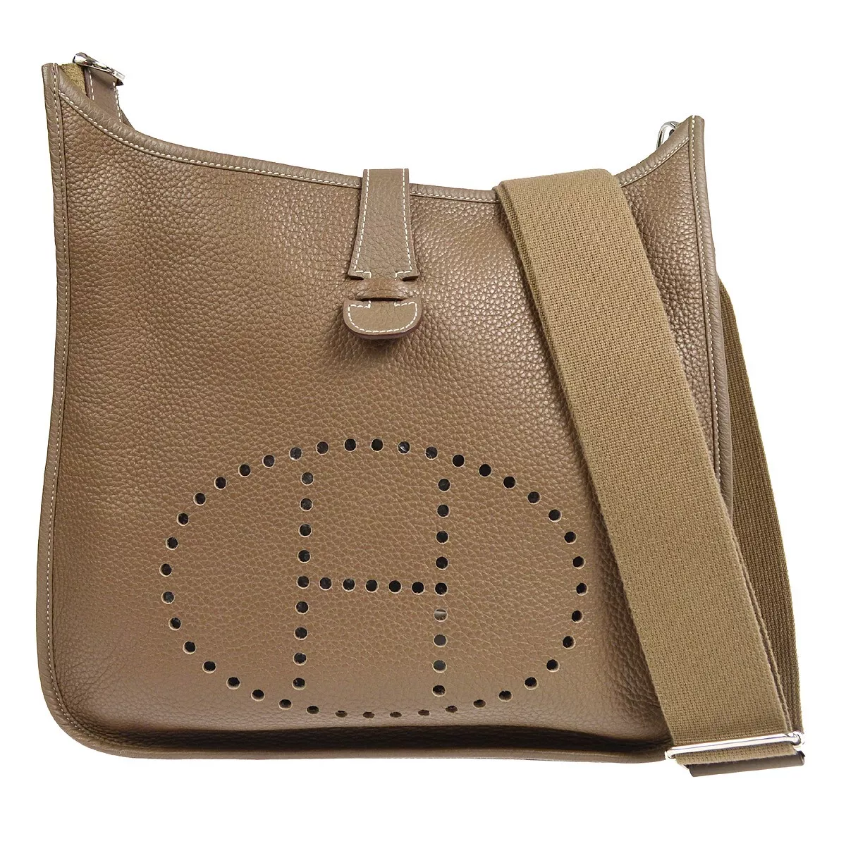 Hermes Evelyne GM Clemence Leather Shoulder Bag