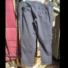 Navy Blue Lee Regular Fit Tapered Leg Mid Rise 18 Medium Cotton Preowned Pants — photo 2