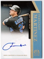 Fernando Martinez 2011 Topps Tier One On Card AUTOGRAPH Astros #'d 263/499