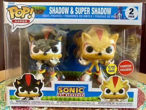 Funko Pop! Winyl: Sonic the Hedgehog - Shadow & Super Shadow (Glow) 2-pak -... - Zdjęcie 1 z 6