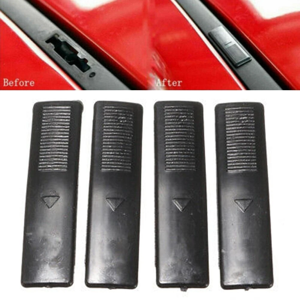 4pcs Black Roof Rail Cover Roof Trim Clip Replacement High Quality  Multifunction