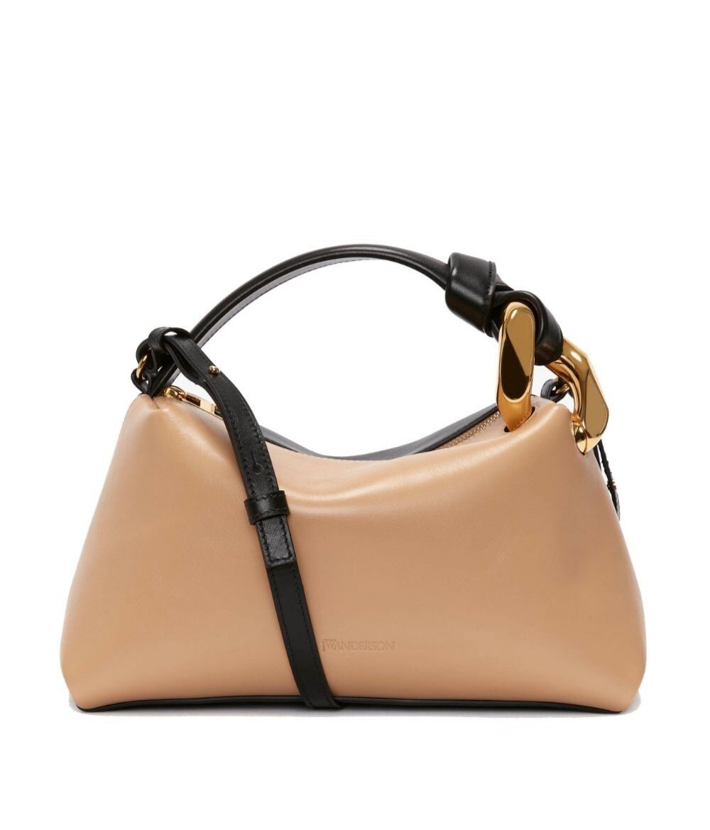 トートバッグ JW ANDERSON Black Leather Jwa Corner Shopping Bag JW Anderson JWA Leather Corner Tote Bag | Liberty