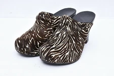 Dansko Womens Horsehair Heeled Comfort Leather Clog Slide Shoes Sz 37