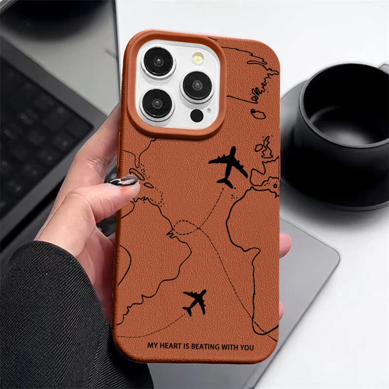 Phone Case For iPhone 16 15 Pro Max 14 13 12 11 Plane Silicone TPU Soft Cover