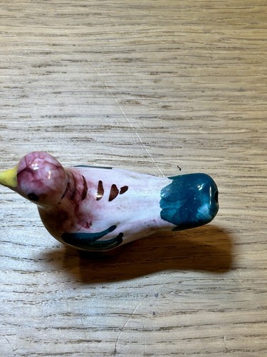 Charming Vintage Ceramic Bird Whistle Multicoloured - Picture 9 of 9