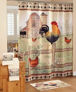 On The Farm Bathroom Collection Country Rooster Rustic Barn Farmhouse Style Ebay