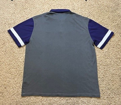 Washington Huskies Nike Dri Fit Purple Gray Polo Shirt Size XL XLarge EUC - Picture 4 of 4