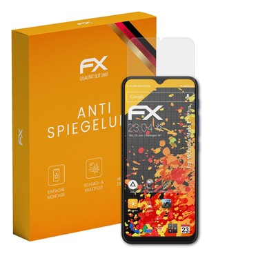 atFoliX 3x Displayfolie für Motorola Moto E7 Plus Schutzfolie matt&stoßfest