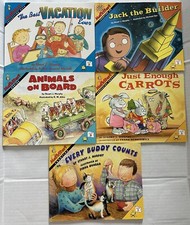 MathStart Lot 5 Books level 1  2 Best vacation Jack builder Elementary Math