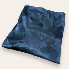 Reebok Hoodie Men  s 2XL Grey Camo Print Big Logo Sweatshirt Fleece Pullover