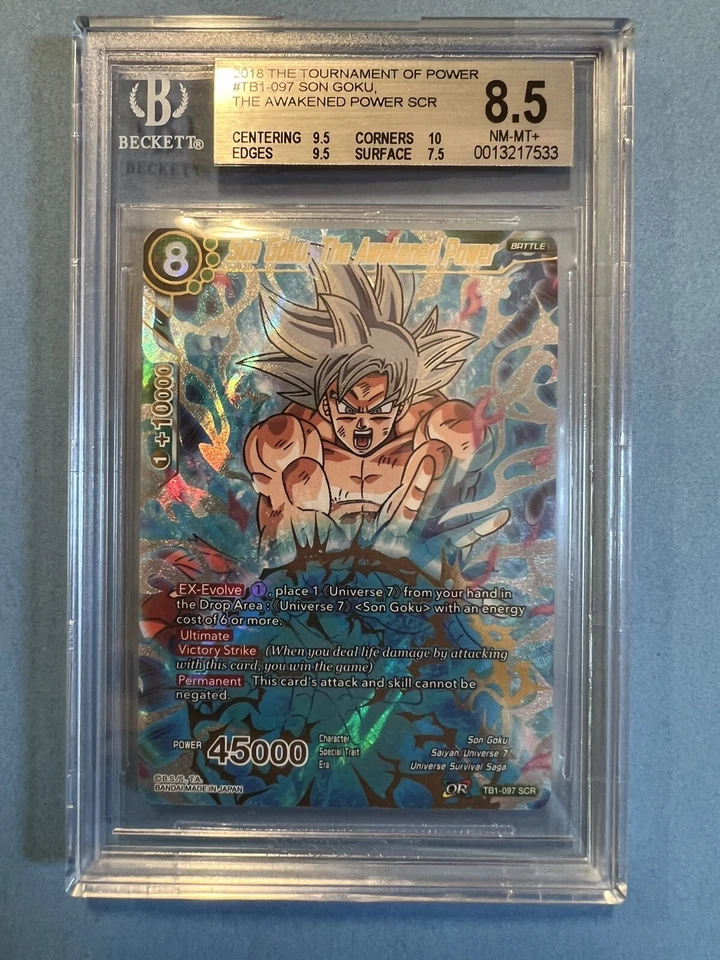 Son Goku, The Awakened Power SCR Dragon Ball Super BGS 8.5 NM-MINT - Image 3 of 4