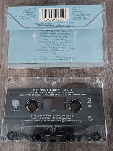 Music Cassette - Madonna ~ Like A Prayer ~ Sire Records VG - Picture 2 of 5