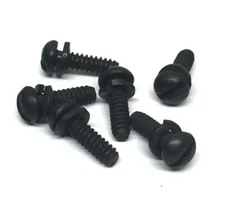 (6) Sperzel Black Guitar Tuner Button Mounting Screws TK-SP-BSB