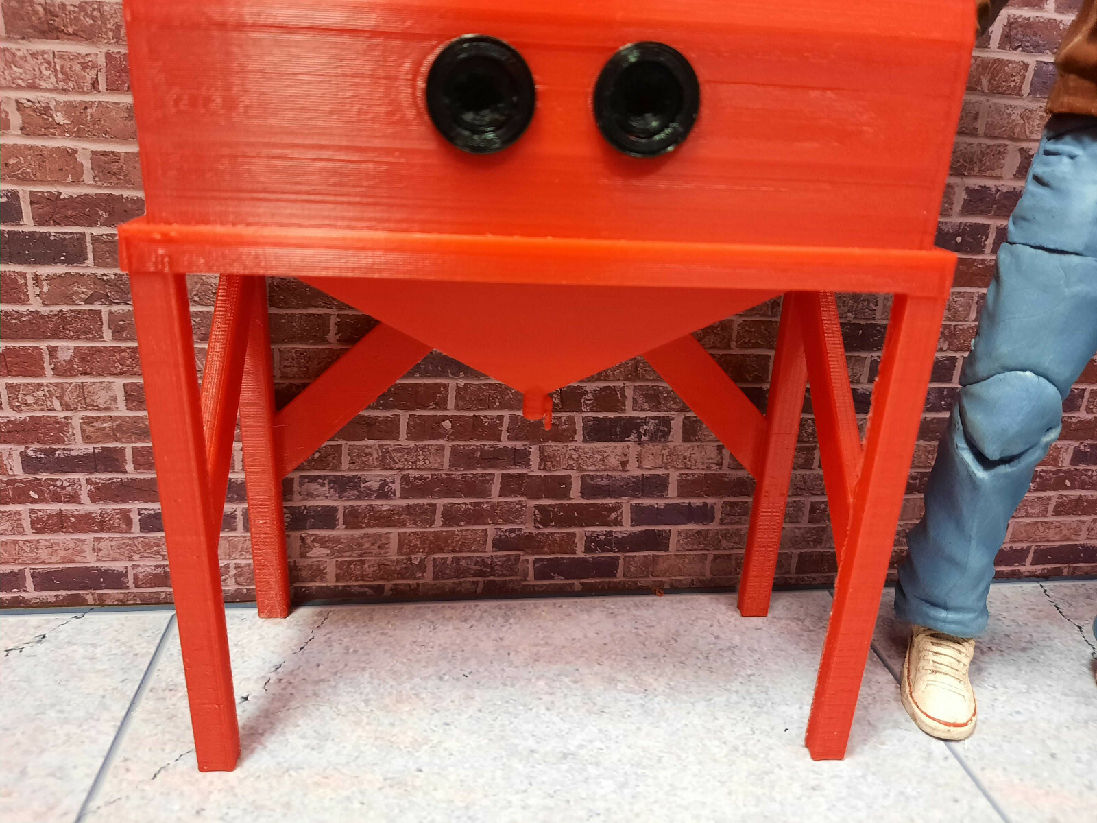 Sand Blast Model Prop Shop Garage Dollhouse Diorama Display