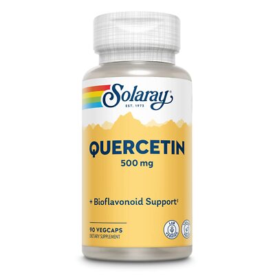 Quercetin 500mg Antioxidant Immune Support Vegan Non GMO 90 Count Capsules