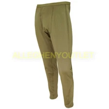 US Military Gen 3 ECWCS Lvl 2 Midweight Waffle Grid Fleece Drawers, Brown, LN