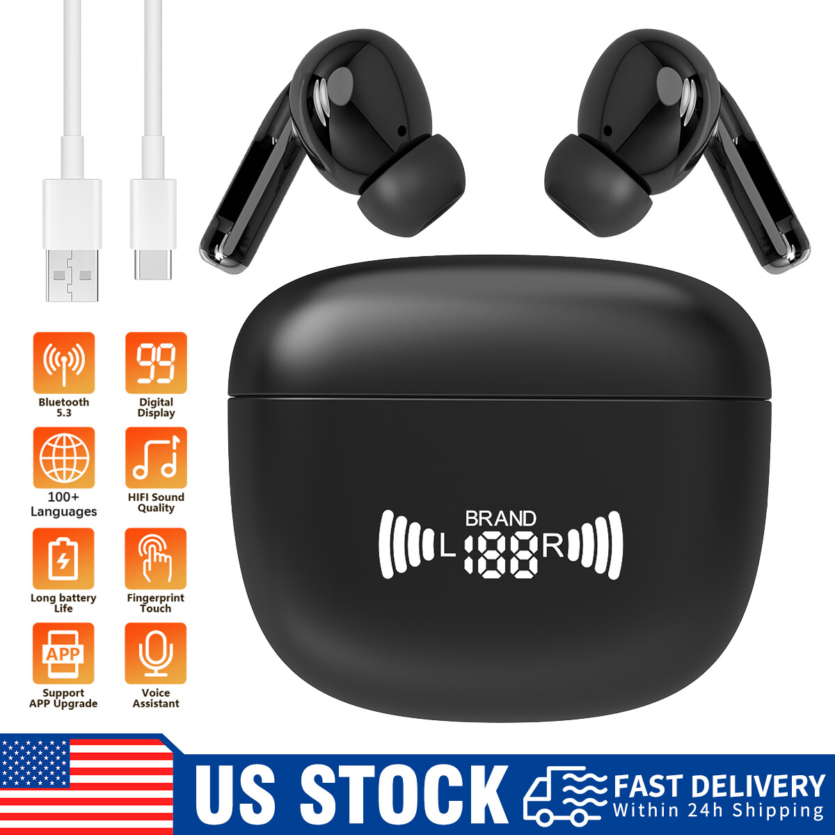 150+ Language Smart Bluetooth Earbuds with Real-Time Translation