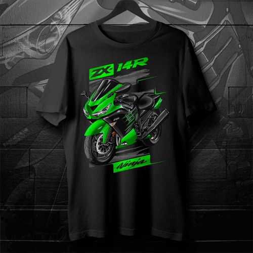 Camiseta Kawasaki ZX14R para ciclistas de moto deportiva - Imagen 14 de 33