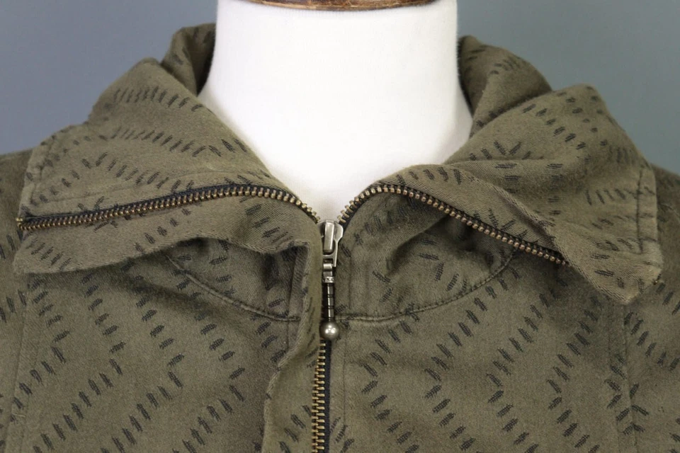 GUDRUN SJODEN зеленый напечатано ветровка парка пальто куртка размер S - Изображение 4 из 4