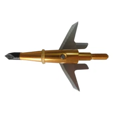 24Pc Gold Swhacker Hunting Broadheads 100Gr Expandable Sharp Blade Crossbow Tips