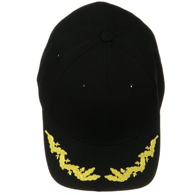 Black Scrambled Egg Eggs Oak Leaf Visor 