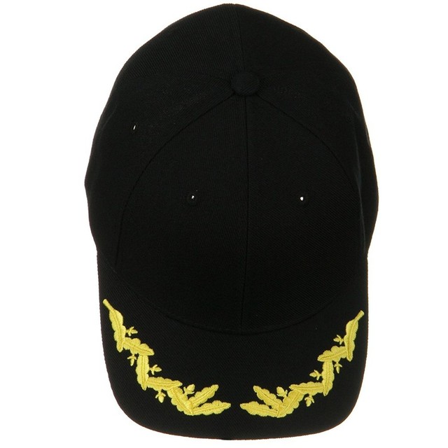 navy ball caps with scrambled eggs