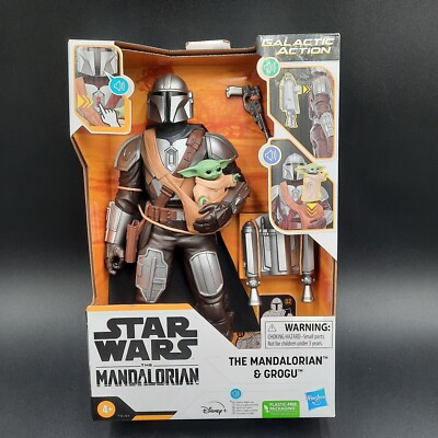 Star Wars The Mandalorian & Grogu Galactic Action Interactive Action Figures NEW