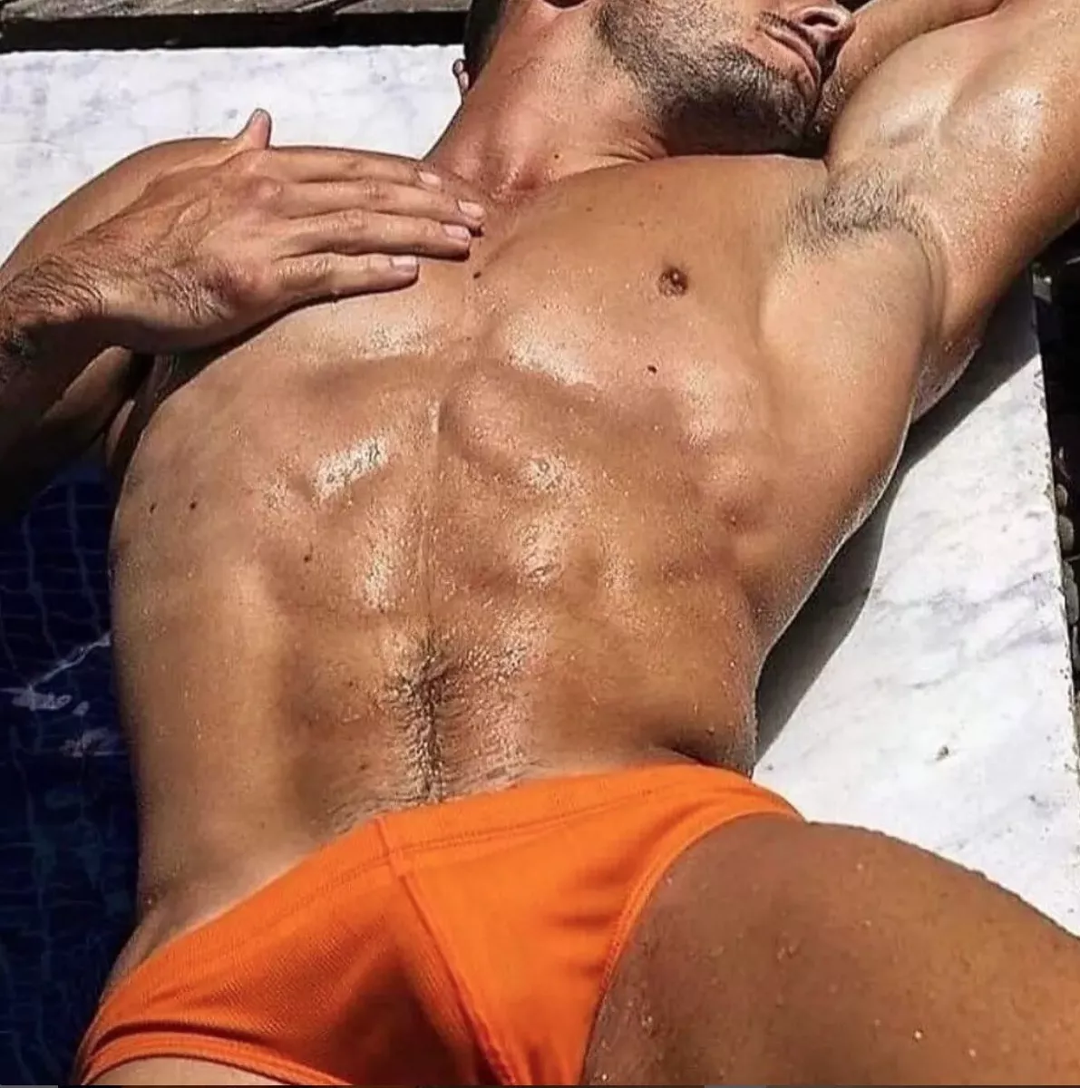 Menand#039;s Classic Pure Orange 1and#034; Solar SPEEDO Swimwear! Authentic and Genuine photo