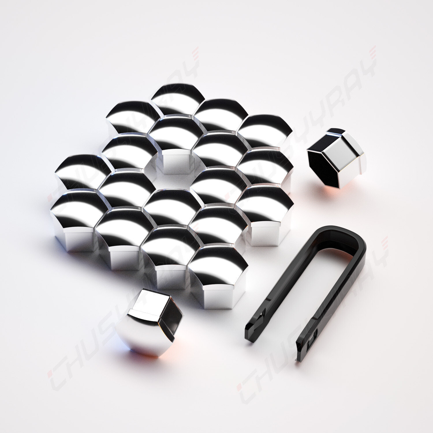20X Wheel Bolt Nut Caps Covers 17mm for Audi VW Golf Bora Passat Jetta