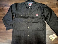 Ben Davis The Original Front Snap Jacket Black Denim