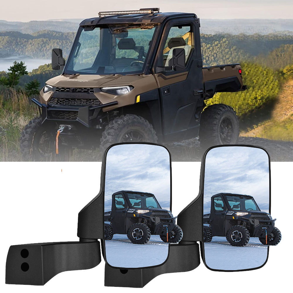Door Mounted Side Mirrors 2889241 For 2018-2025 Polaris Ranger XP