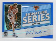 2020-21 Optic Signature Series David Lee SS-DLE #'ed 20/25 Knicks (J2223)