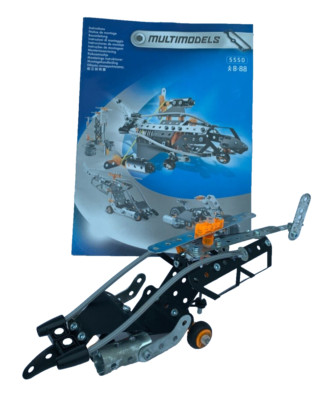 Meccano Hubschrauber Modell komplett mit Multimodellen 5550 Aufbauanleitung