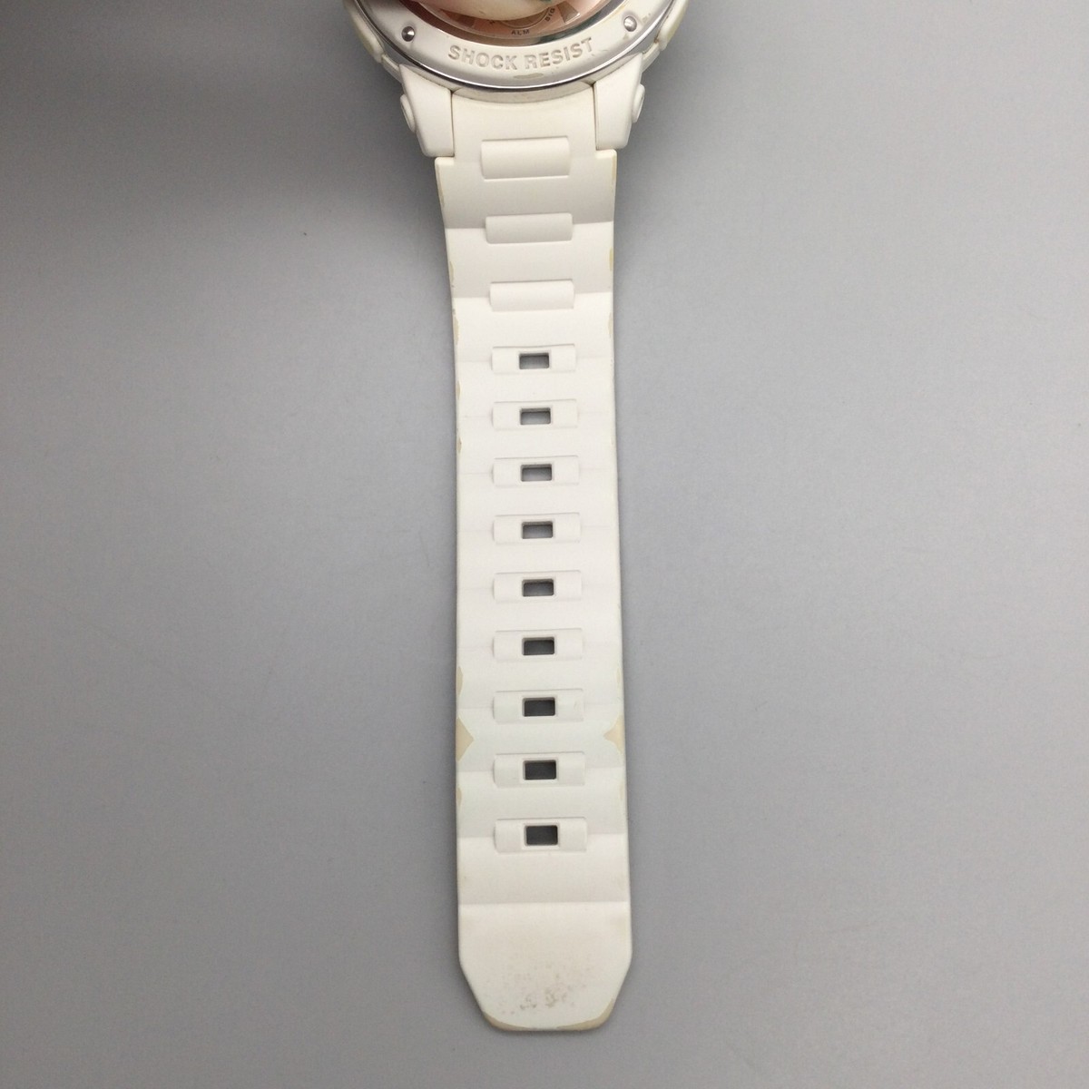 Casio Baby G Watch Unisex 40mm White Silver Tone 5257 BGA
