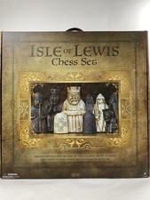 NEW Ambassador Isle Of Lewis Deluxe Replica Historic 17.125 Wood Chess Set