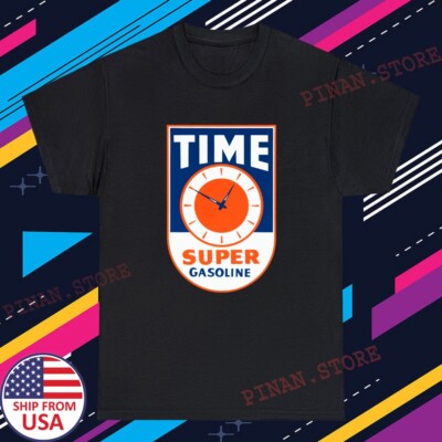 TIME Super Gasoline Vintage OIL Men's Black Size S-5XL