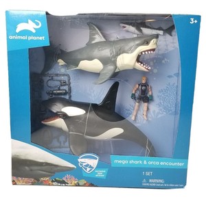 animal planet mega shark and orca encounter playset