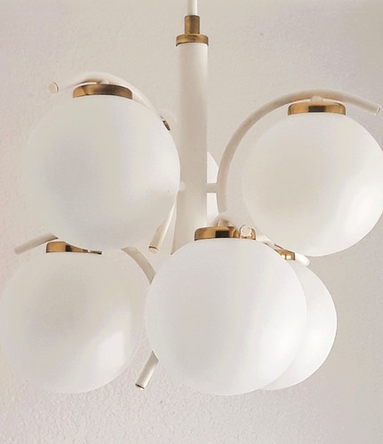 1970er Mid-Century 6 Kugeln Sputnik, Kronleuchter, Vintage, Made in Germany 70s - Picture 9 of 9